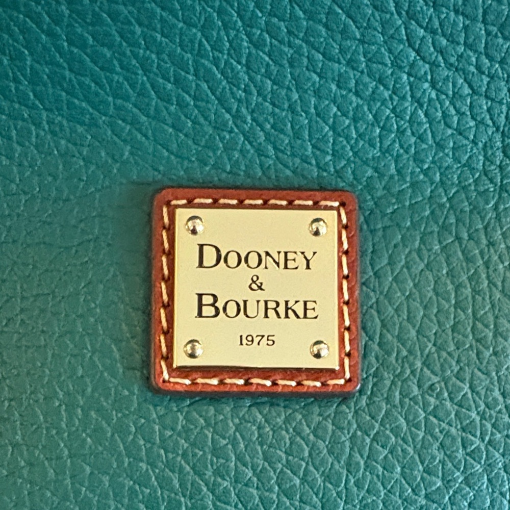 Dooney & Bourke Large Pebble Grain Leather Shoulders Strap Tote Bag - Green - Picture 2 of 16
